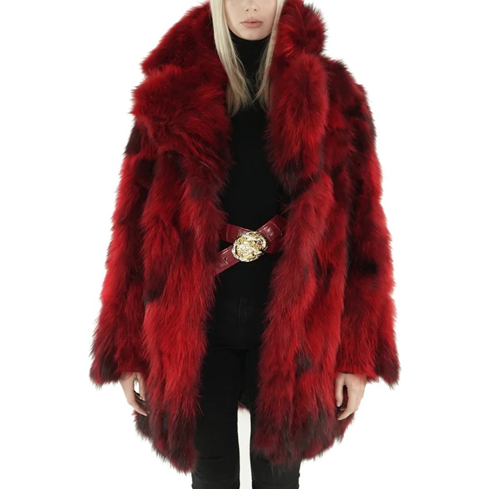 182. NWT WOMENS SHERRILL & BROS. SUSIE XL GENUINE RACCOON COAT